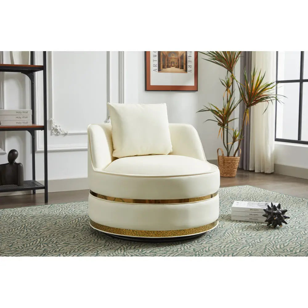 Swivel Chair 360 Degree Armchair Upholstered Accent Chair Living Room