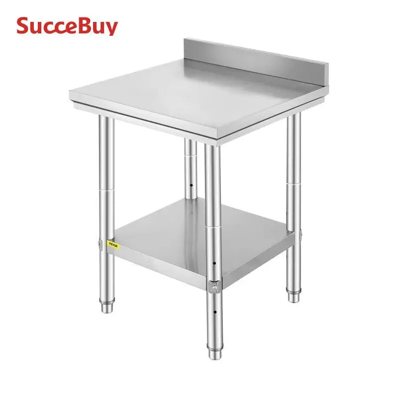 Ljustra Stainless Steel Kitchen Work Table Commercial Catering Prep 330LBS