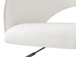 Vanity Chair PU Leather Swivel Accent Chair Adjustable Height Makeup Chair