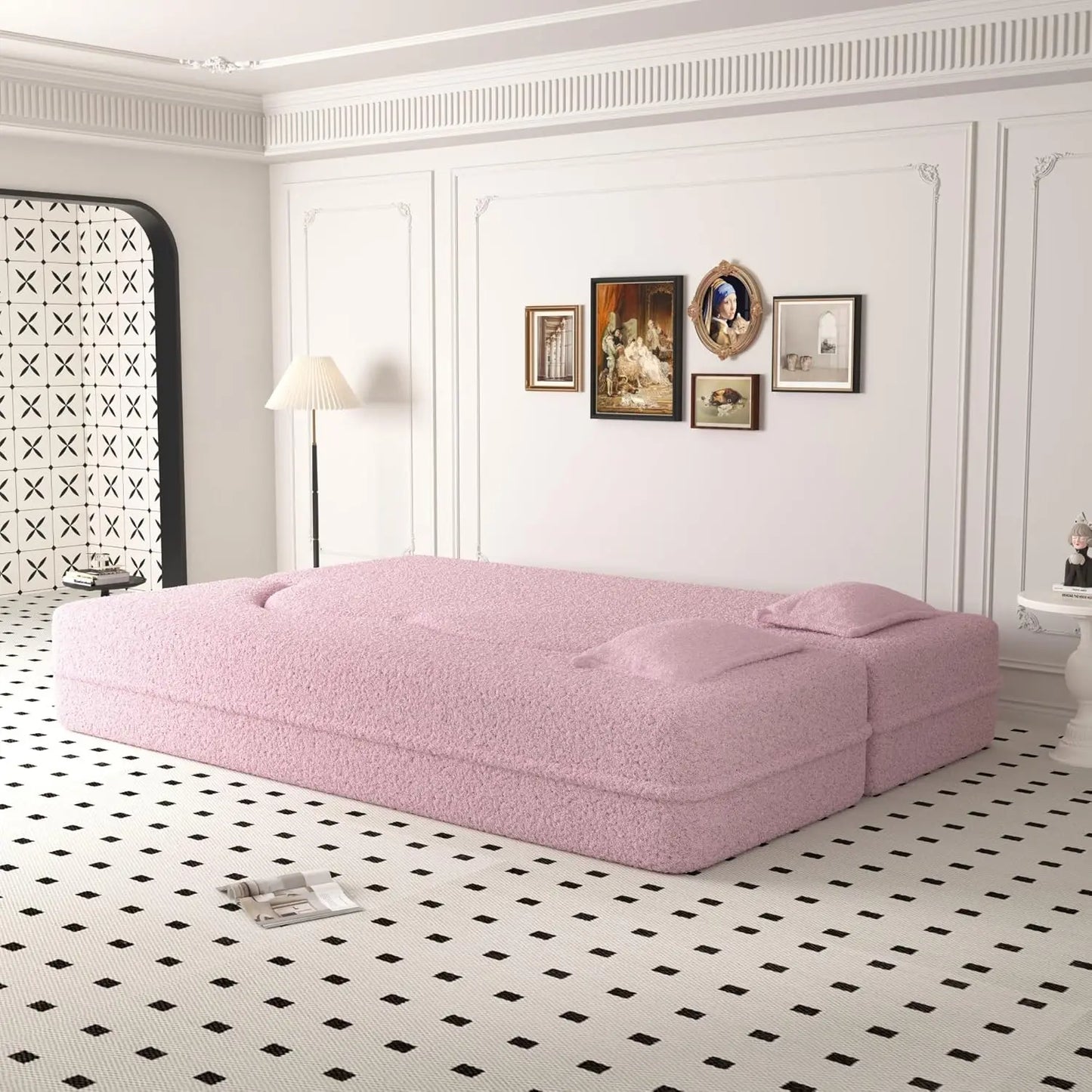 Ljustra Convertible Folding Sofa Bed Memory Foam Sleeper Couch