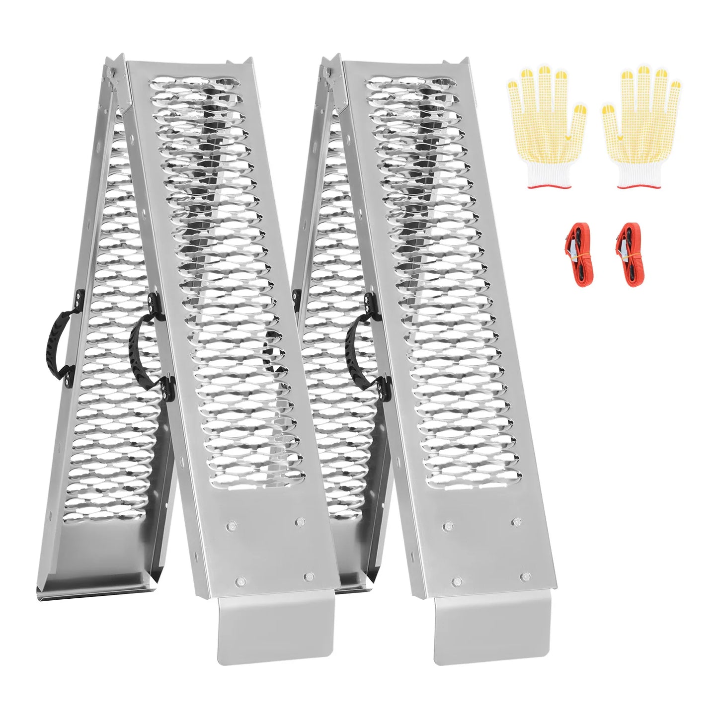 Ljustra 1000lbs Steel Ramps 2Pcs Loading Ramp for ATV UTV Motorcycle