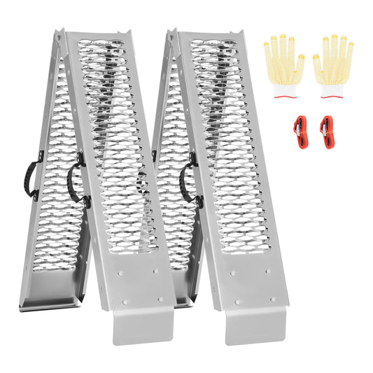 Ljustra 1000lbs Steel Ramps 2Pcs Loading Ramp for ATV UTV Motorcycle