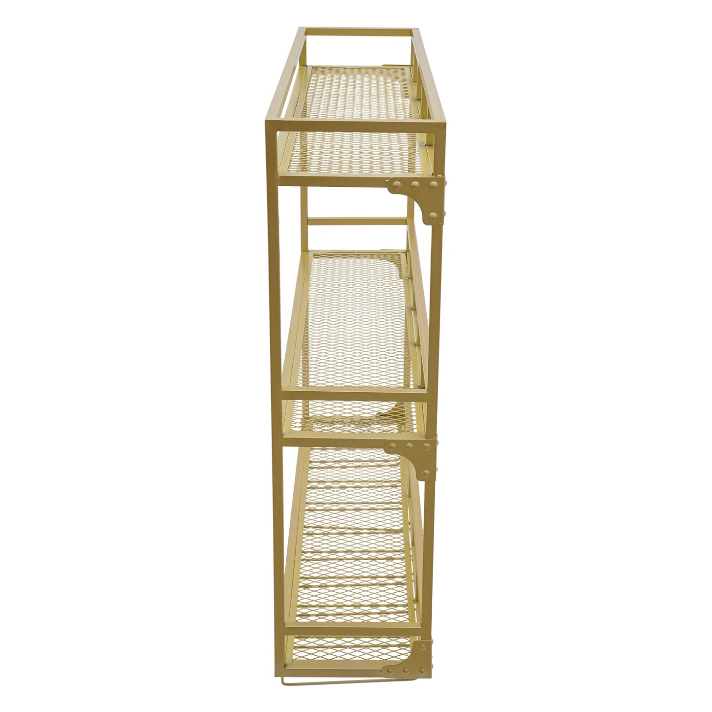 Luxury Wall Mounted 3-Tier Iron Wine Rack Holds 220lbs for Decor