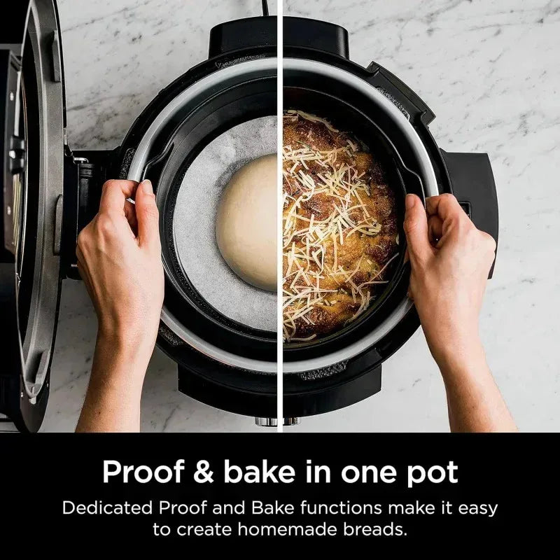 Ninja Foodi 14-in-1 XL 8 Quart Pressure Cooker Steam Fryer SmartLid Thermometer