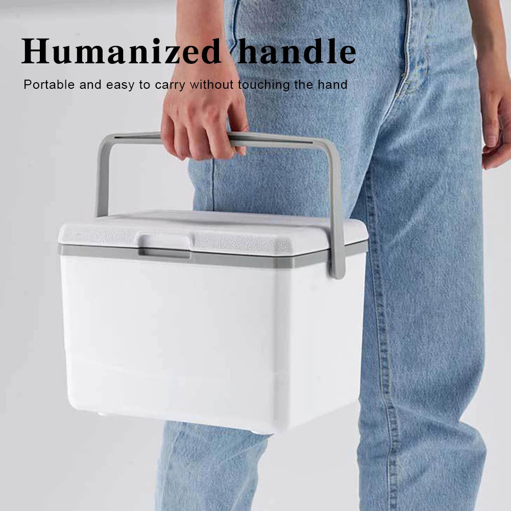 3L Insulated Portable Cooler Picnic Ice Bucket Food Storage for Outdoors