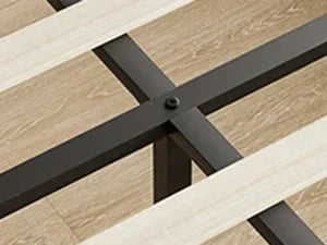 Ljustra Upholstered Full Bed Frame with Storage Headboard and LED Light