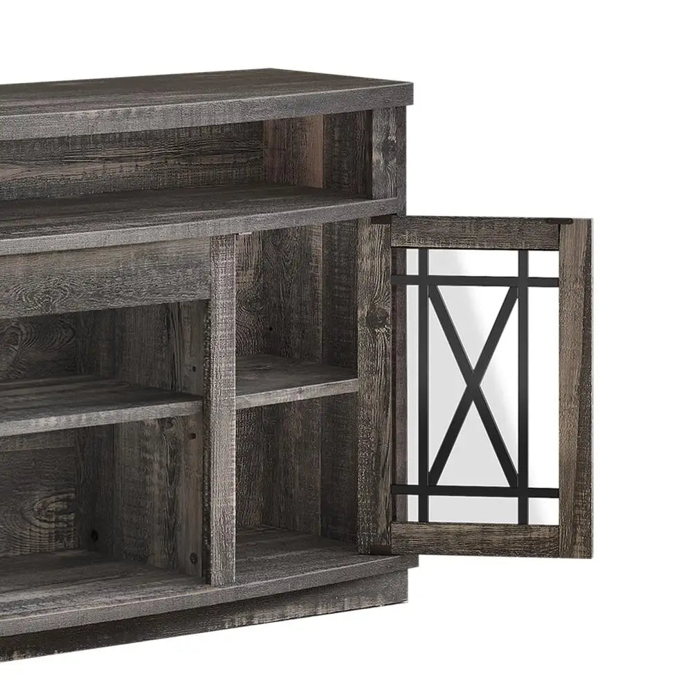 LED TV Stand Entertainment Center Media Console RGB Light Remote Control