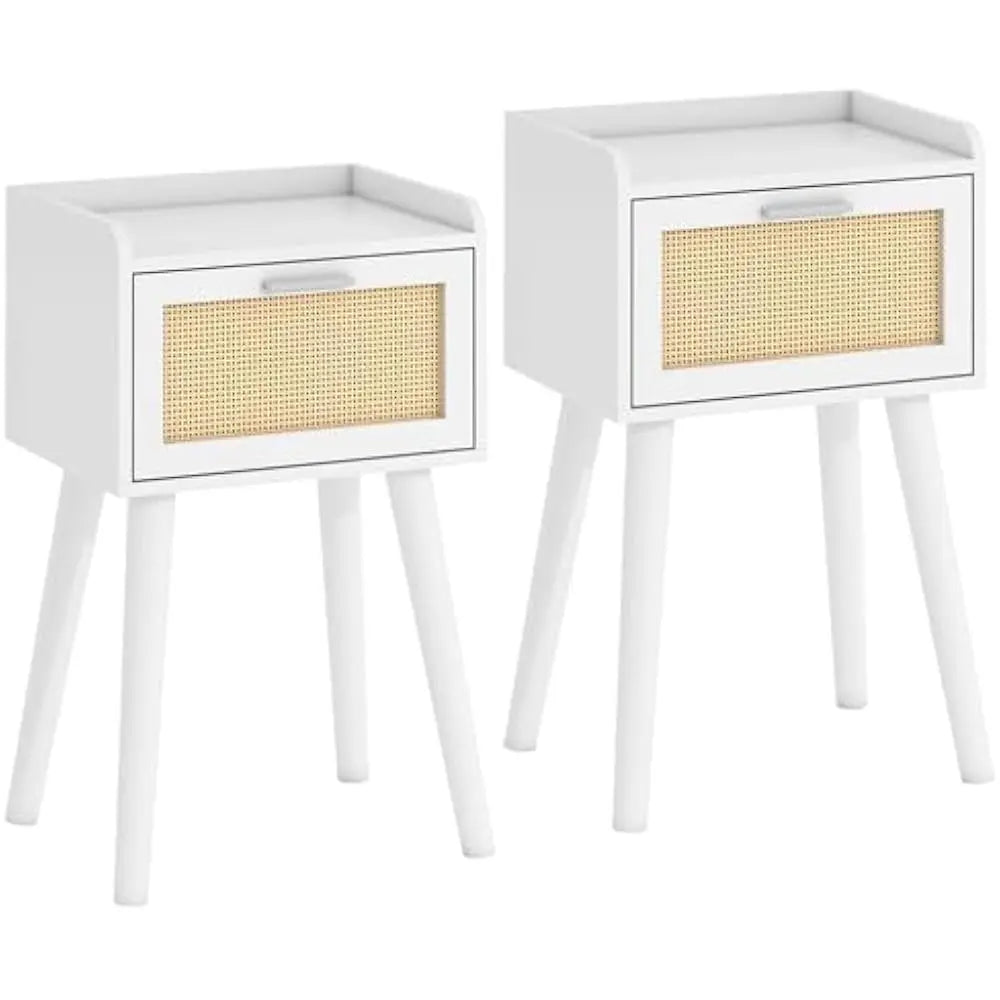Nightstands Set of 2 Small Side Tables End Tables for Bedroom Storage