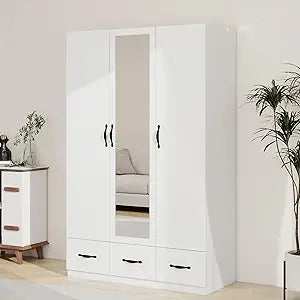 Ljustra Armoires Wardrobe Closet 74" High with 2 Doors and 2 Drawers