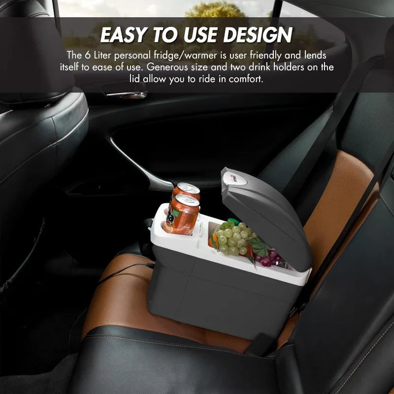 Ljustra 12V Thermoelectric Cooler Warmer Portable Electric Fridge 6 Quart