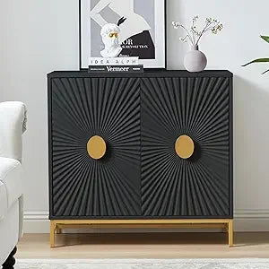 Storage Sideboard Cabinet Buffet Console Table Adjustable Shelves