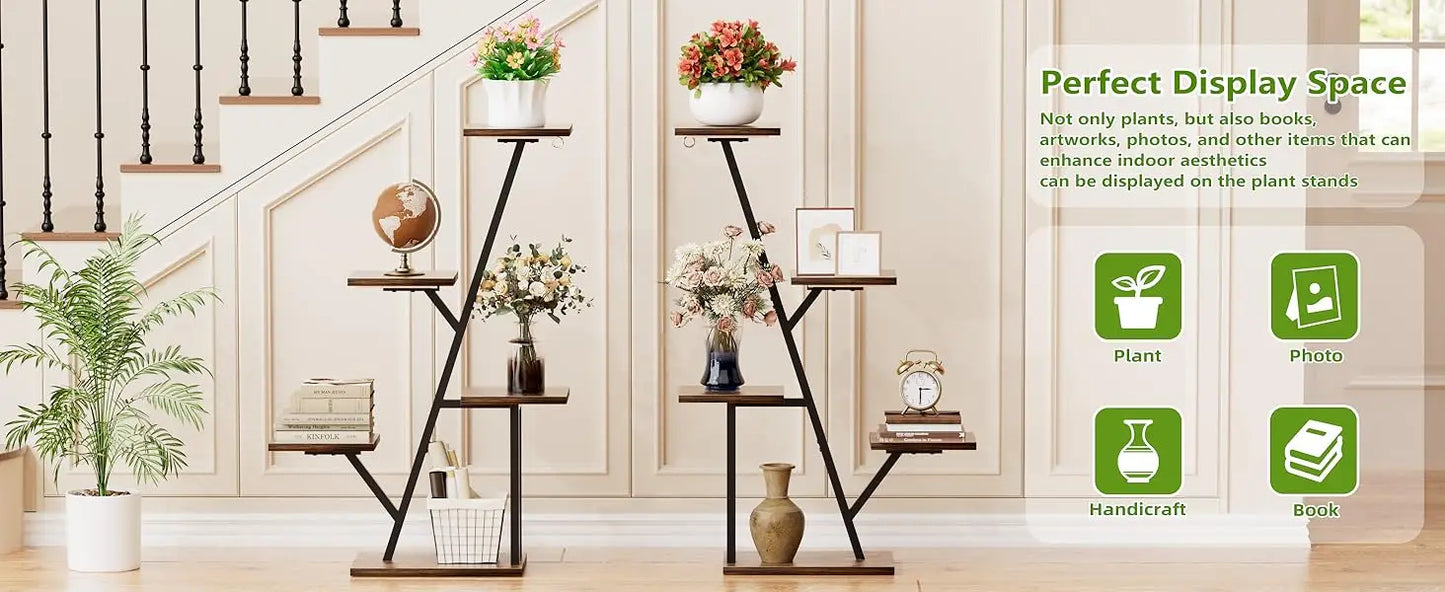 Plant Stand with Grow Light Indoor 5 Tier Corner Shelf for Multiple Plants