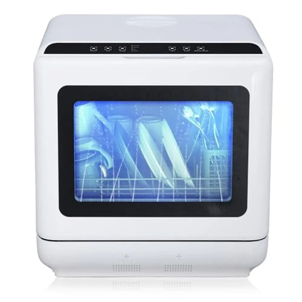 Portable Compact Dishwasher 4 Place Settings Eco-Friendly 360° Cleaning