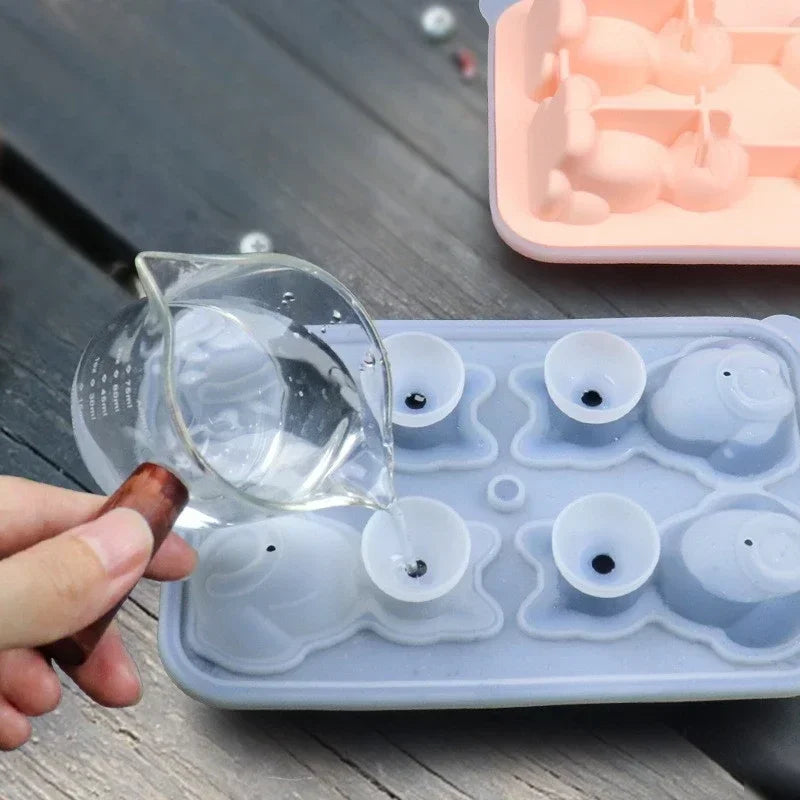 Silicone Cat Ice Cube Mold Fun Animal Ice Balls for Home Use