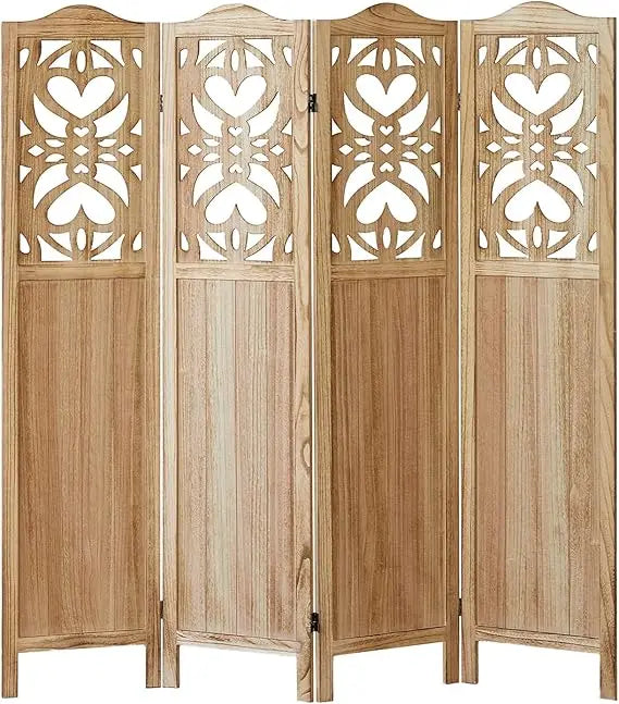 Boho 6 Panel Room Divider Modern Folding Privacy Screen Partition