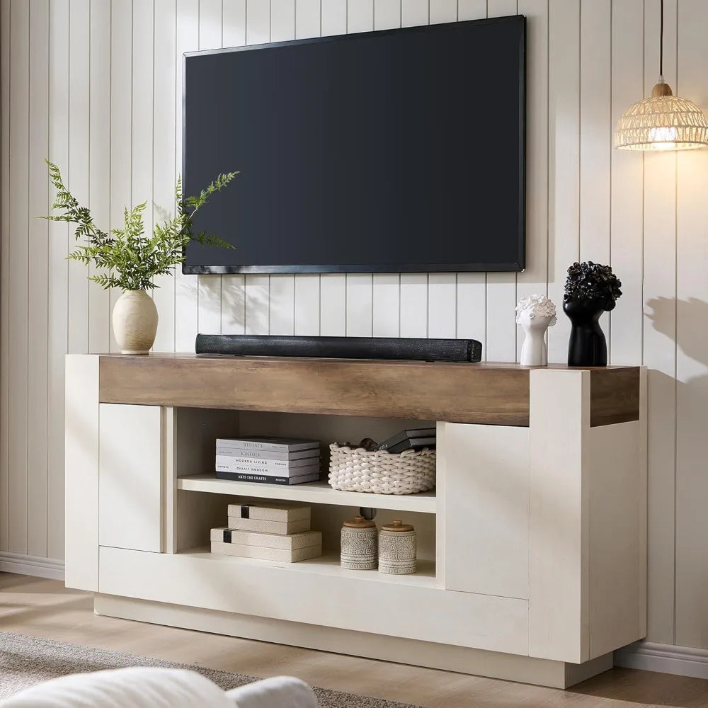 Modern 70 Inch TV Stand Entertainment Center for TVs Up to 80 Inches