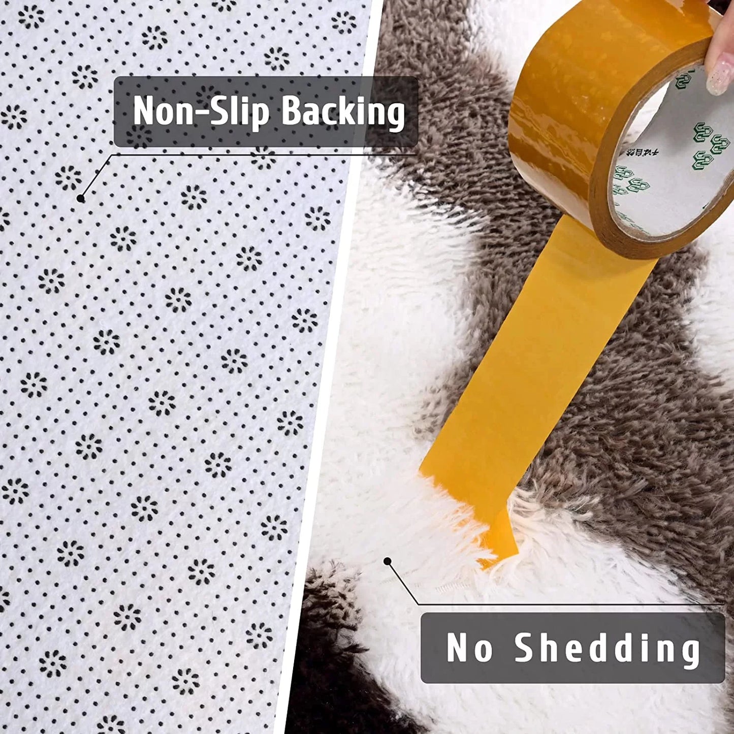 Soft Shaggy Plush Area Rug for Living Room Bedroom Modern Home Decor 5x8ft