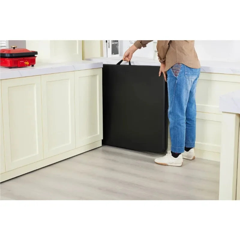 Ljustra 6 Foot Bi-Fold Plastic Folding Table Portable for Parties Camping