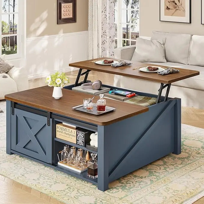 Lift Top Coffee Table with Storage Square Coffee Table for Living Room