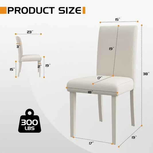 Set of 4 Velvet Dining Chairs Tufted Backrest Solid Wood Legs Modern