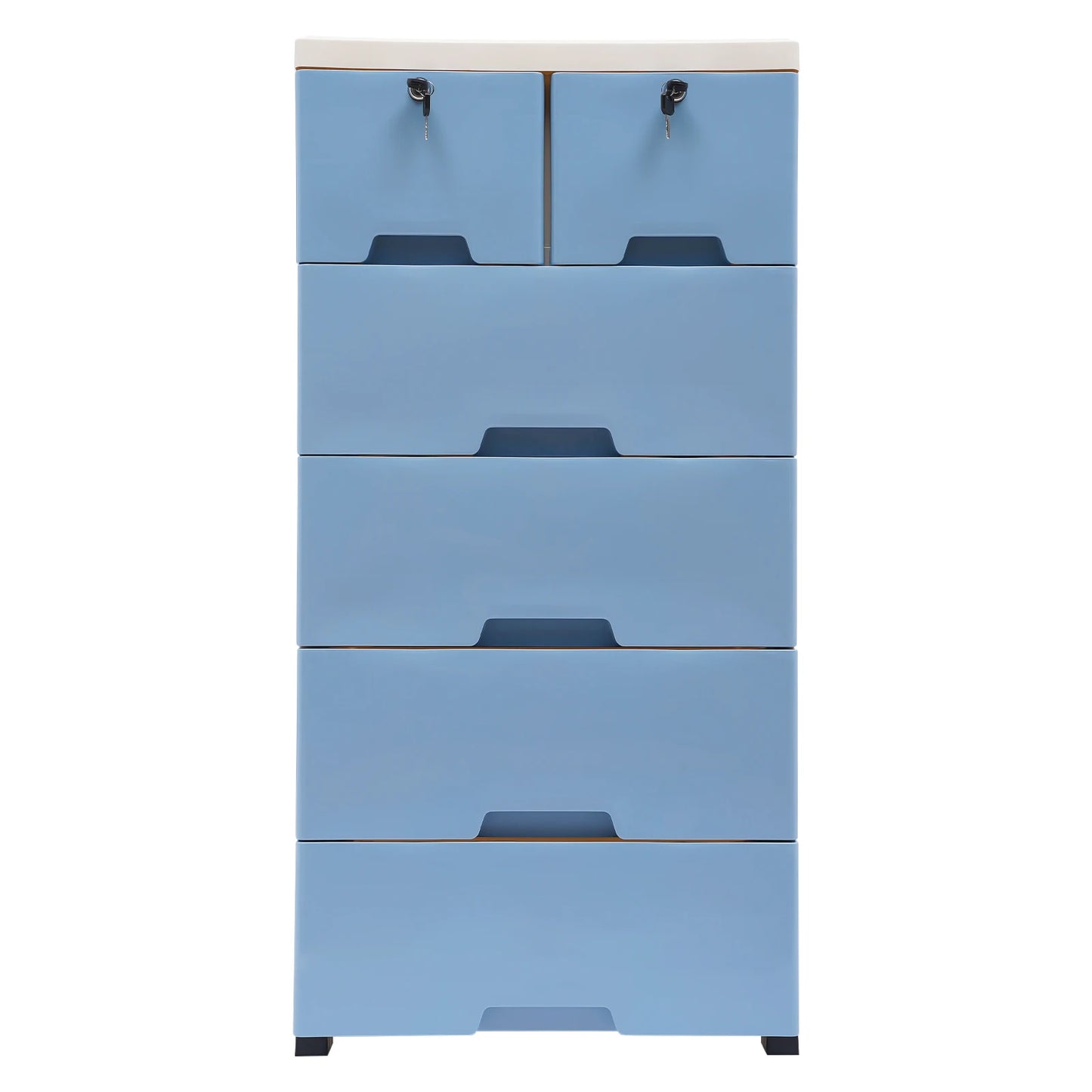 Blue Closet 6 Drawer Dresser Storage Tower Organizer Unit Home Office