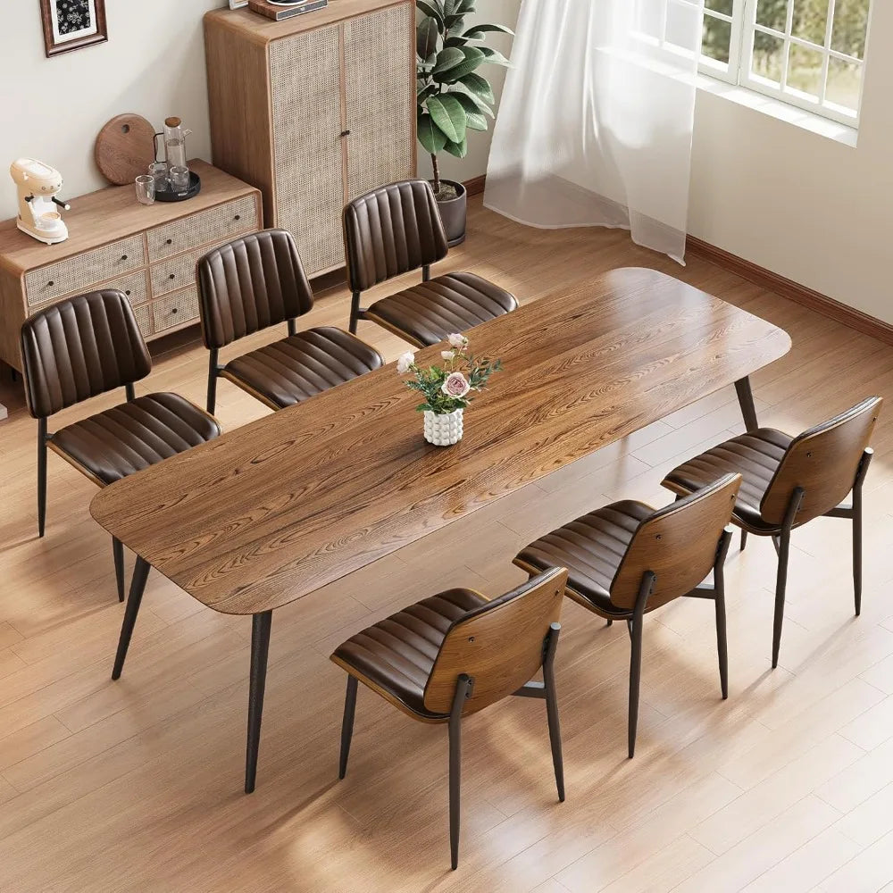 Dining Chairs Set of 4 Mid Century Modern Upholstered Kitchen Chairs