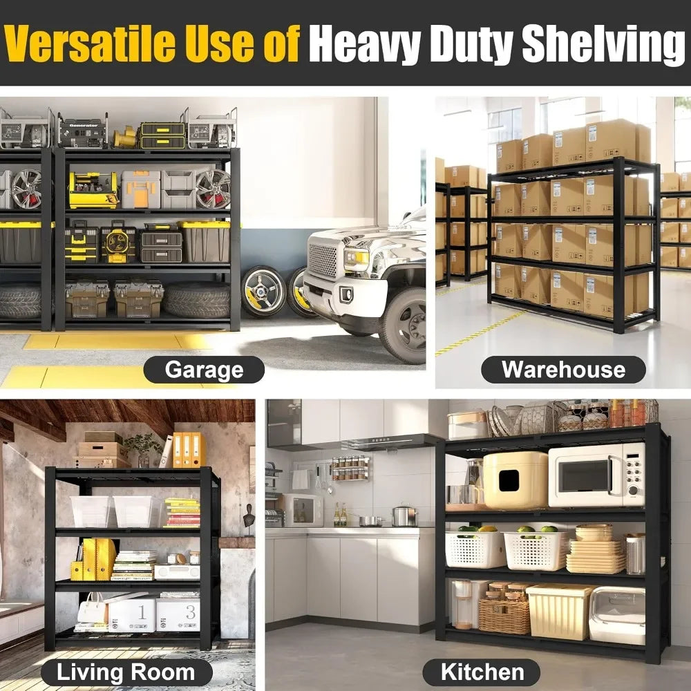 Heavy Duty Adjustable Garage Storage Shelves Industrial Metal Rack