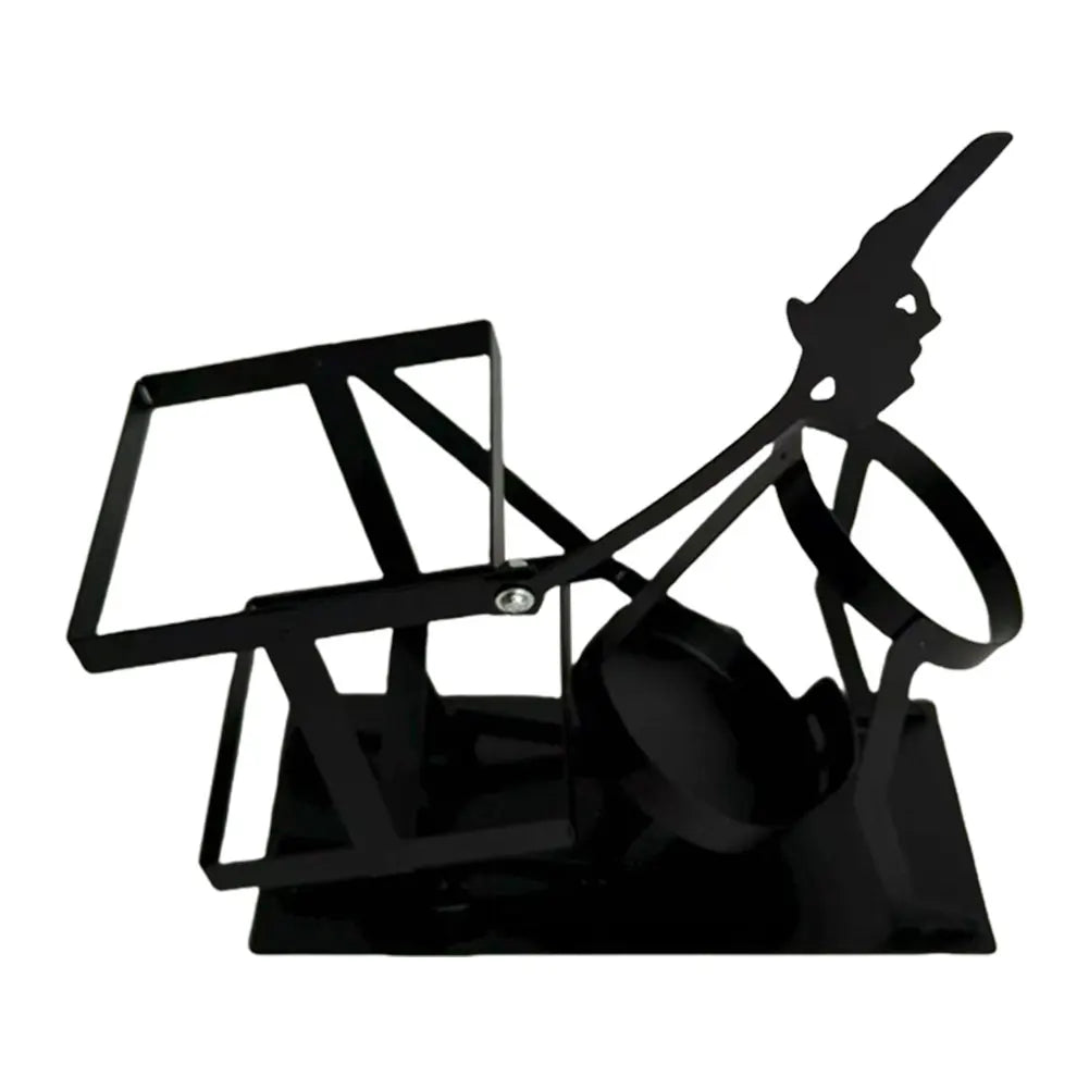 Retro Skull Skeleton Wine Holder Steampunk Bar Decor Bottle Stand