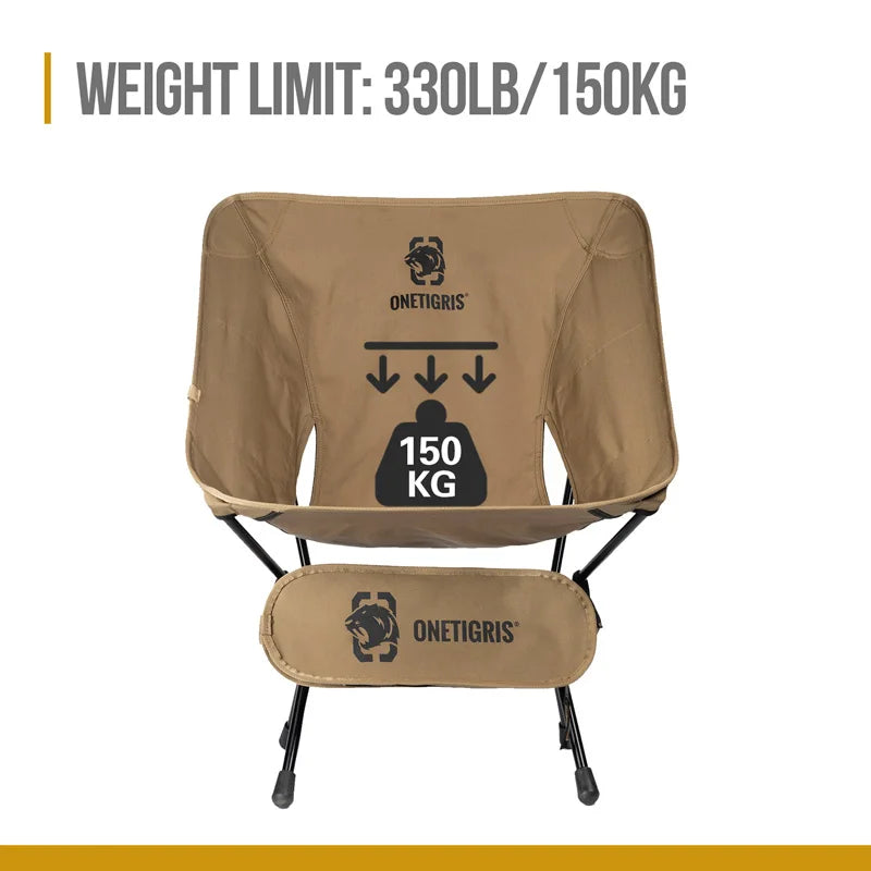 Ljustra Portable Camping Chair Folding Lightweight Outdoor Chair