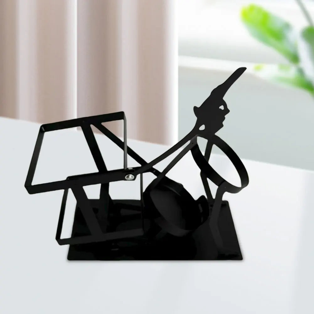 Retro Skull Skeleton Wine Holder Steampunk Bar Decor Bottle Stand