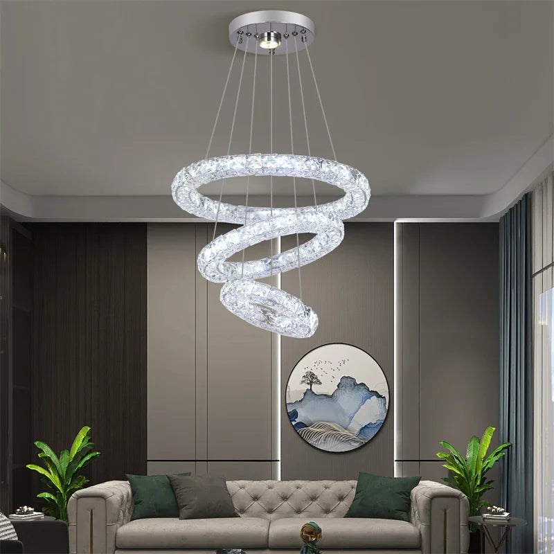 Ljustra Crystal Chandeliers Nordic Pendant Lamp Decorative Ceiling Light