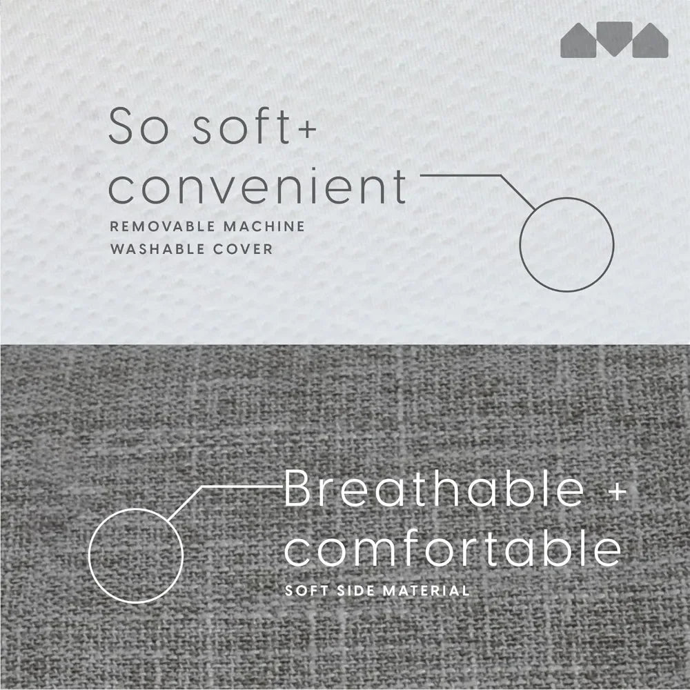 Ljustra Memory Foam Narrow Twin Mattress 5 Inch Cot Trundle Bed