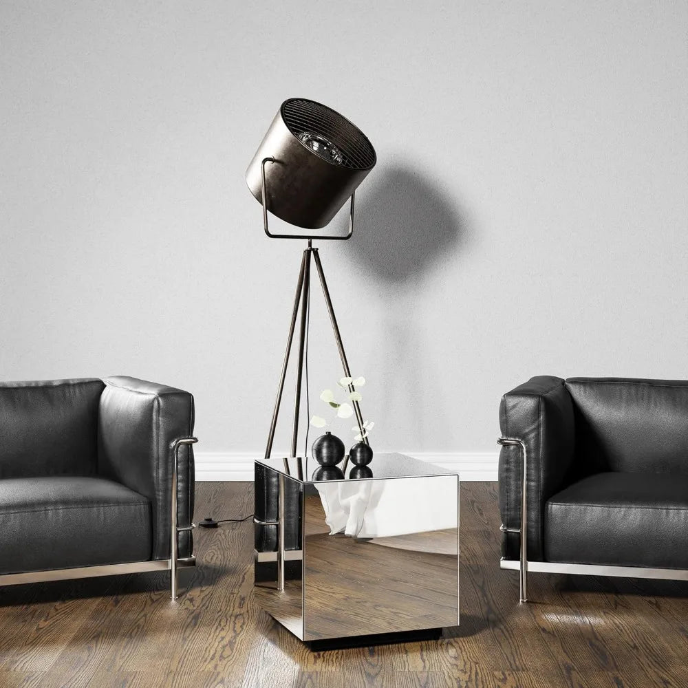 Premium Tempered Glass Side Table Fingerprint Resistant Modern End Table