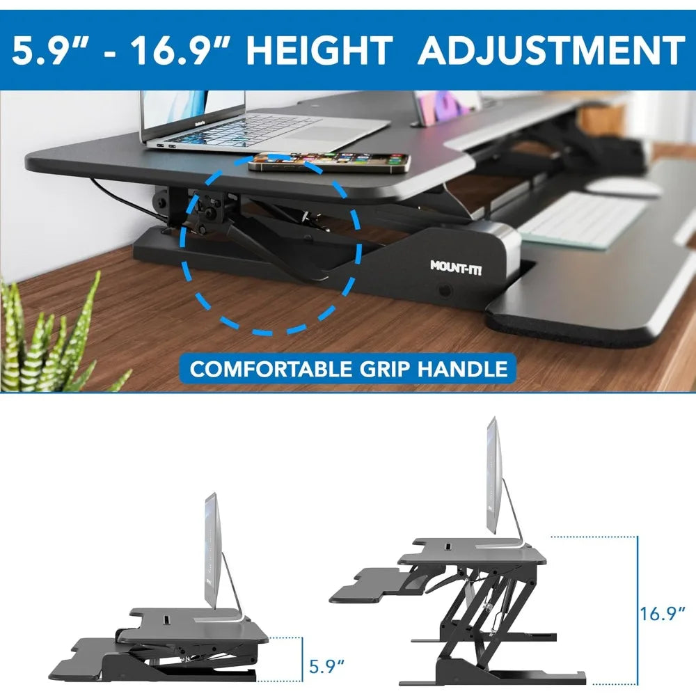Ljustra 47 Inch Standing Desk Converter Height Adjustable Desk Riser