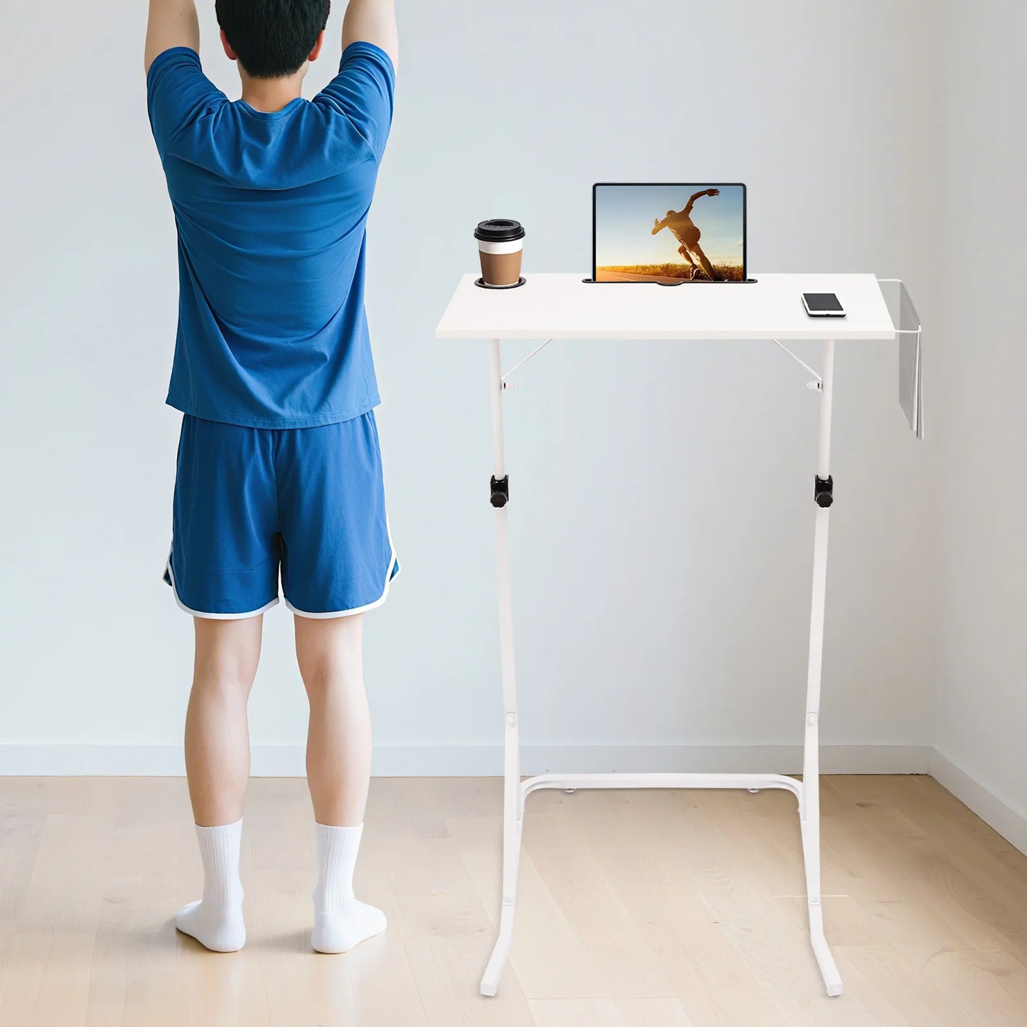 Adjustable Bike Trainer Desk Fitness Office Writing Height Adjustable