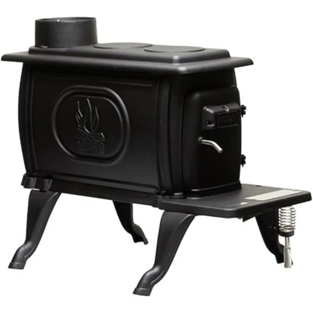 Ljustra Cast Iron Wood Stove 54000 BTUs Cool Touch Safety Handle