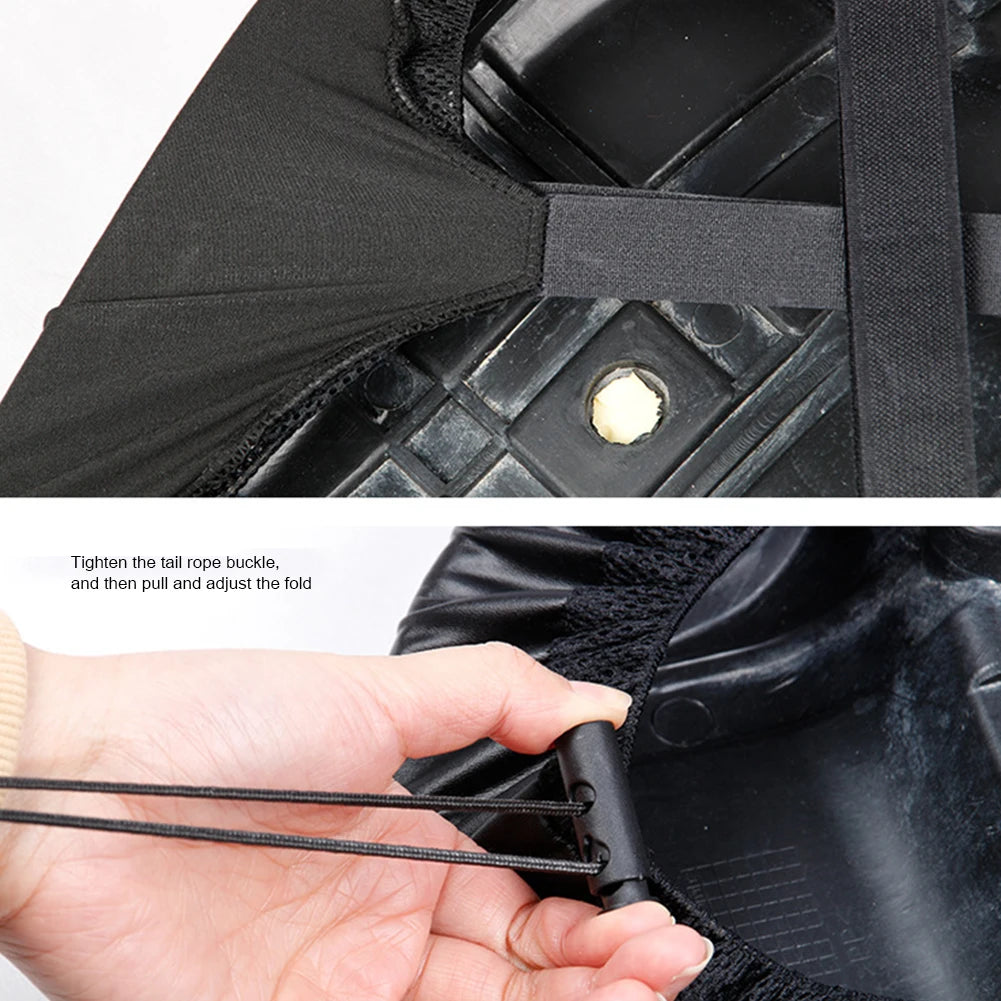 Motorcycle Seat Cover Dustproof Cycling Cushion Protector Drawstring