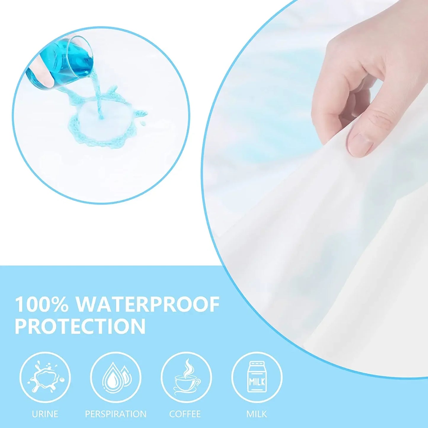 Ljustra Waterproof Mattress Cover Baby Bed Protector Potty Training