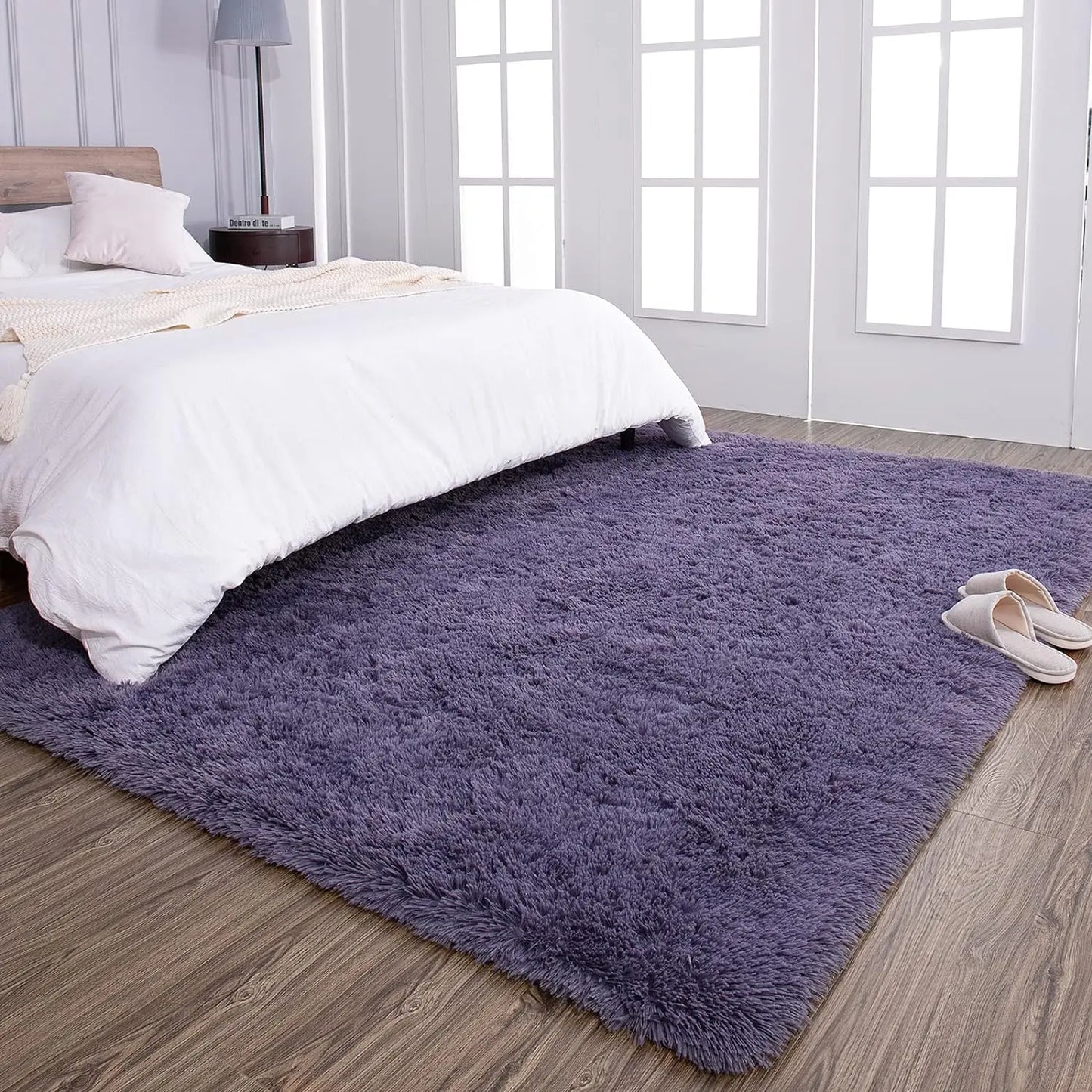 Fluffy Area Rugs for Bedroom Living Room Soft Fuzzy Non Slip Carpet