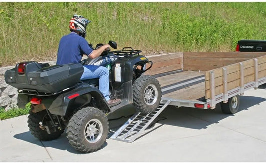 4ft Aluminum Dual Runner ATV UTV Trailer Ramps 2000lb Capacity S-4816-2000-2