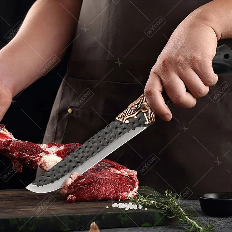 8PC Professional Kitchen Chef Knife Set Stainless Steel Cooking Cutting Tools