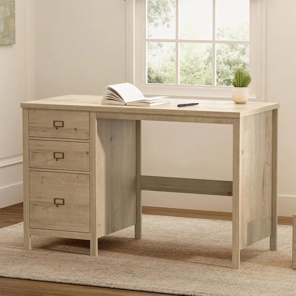 47 Inch Modern Executive Desk with Drawers Home Office Furniture