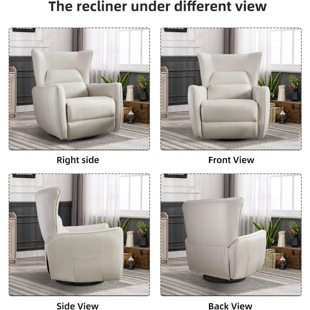 Power Swivel Rocker Recliner Glider Oversize Electric Nursery Chair