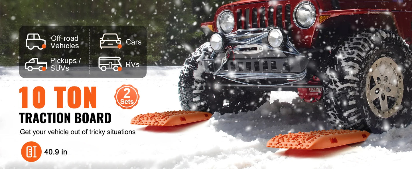 Ljustra 10 Ton Traction Boards Recovery Mats Off-Road Vehicle SUV Pickup