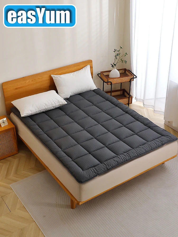 Ljustra Thin Quilted Mattress Pad Twin Full Queen King Dark Grey
