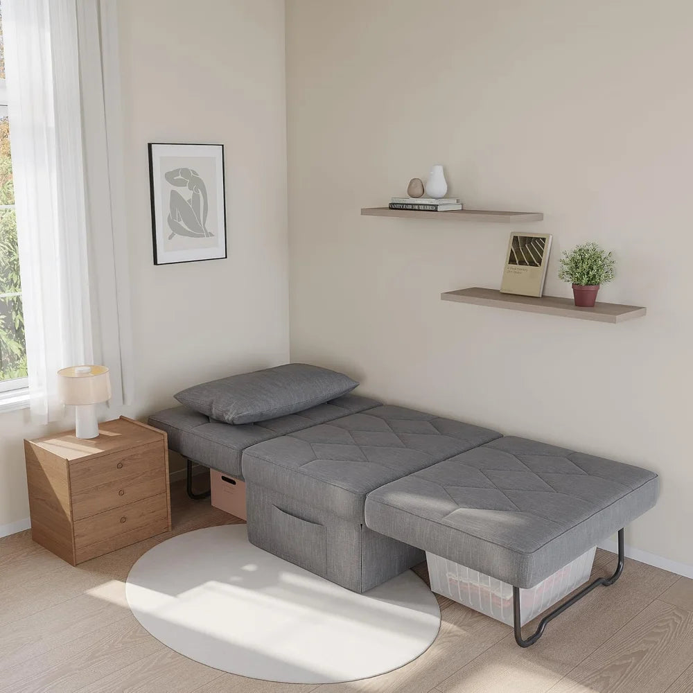 Ljustra 4-in-1 Convertible Sleeper Sofa Bed Adjustable Backrest