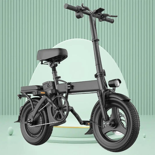 500W 48V Folding Electric Bike 19 MPH High-Power Commuter Adult Bike