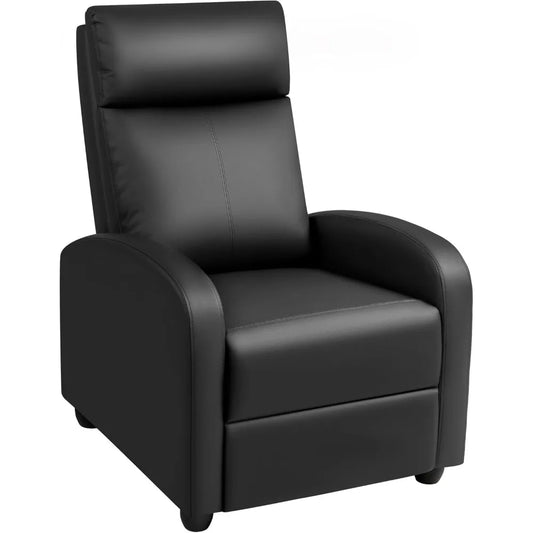 Modern Adjustable PU Leather Recliner Chair for Living Room Theater