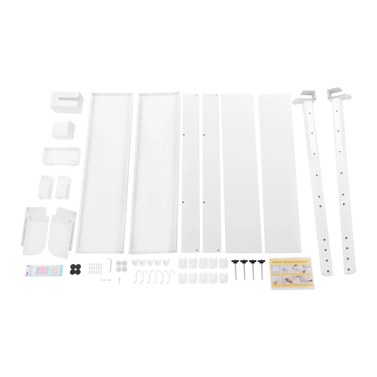 Desktop Bookshelf Clip-on Desk Organizer Modern Metal Storage Solution