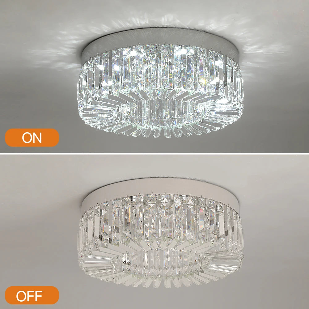 Luxury Crystal Ceiling Lamp Modern Chandelier Nordic Home Decor LED